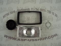 Scheinwerfer - Headlamp  H4 Eckig  150 x 86mm